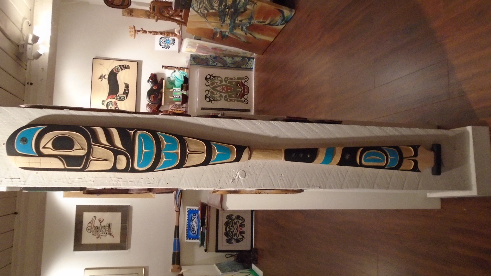 TH: Orca Paddle, 5', yellow cedar & acrylic